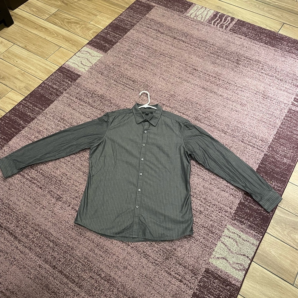 Large gray dress shirt